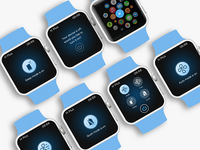 iWatch app for air purifier air purifier app connected device connected home design iot iwatch smarthome ui