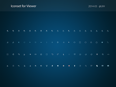 Iconset for medical viewer