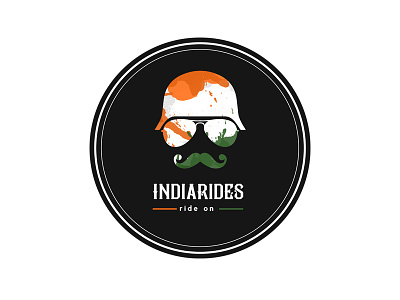 Logo Design : India Rides (A bike rental start-up) bike rental biker biker logo branding graphic design india logo rider startup
