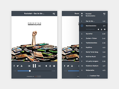 Music Player v.1 amazon blue design itunes music music player player spotify ui ux web