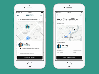 ogo share app bike design iphone map rewards scooter sharing shop smart ui ux