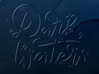 Dark Waters 3dlettering graphic design handlettering illustration lettering procreate lettering type daily typography