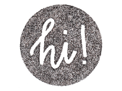 Hi! crosshatch doodleart handlettering illustration lettering type daily typography