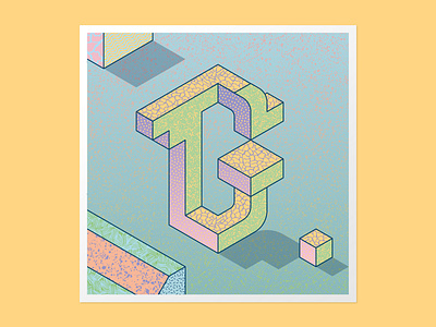 Isometric G 36 days of type 36daysoftype 3dlettering adobe illustrator customtype design graphic design illustration lettering type daily typography vector