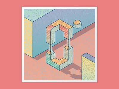 Isometric Zero 36 days of type 36days 0 36daysoftype 3dlettering adobe illustrator customtype lettering typography