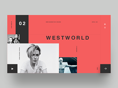 Westworld season 2 interface minimal modern typography ui ux westworld