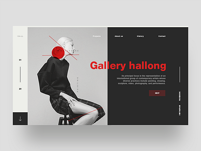 Gallery Ijor - conceptual art gallery page exploration.