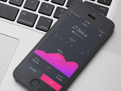 Financial App UI Concept Design app financial stock ui