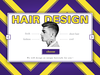 Hairstyle web design