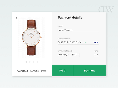 #DailyUI 2 - Credit card checkout card checkout credit daily daniel pay ui wellington