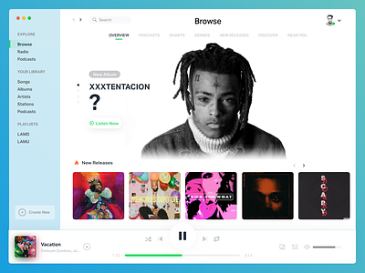 Music Player app clean music music player sketchapp spotify ui ui design ux ux design