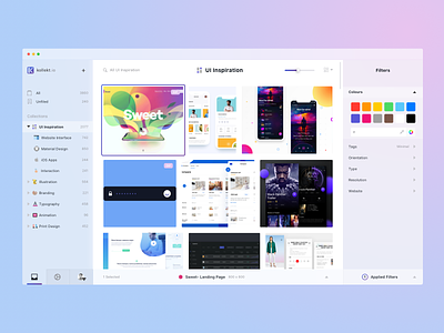 Image Collection app dribbble image collection light sketchapp ui ux