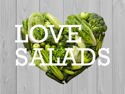 Love salads logo branding design logo