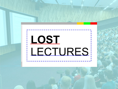 Lost Lectures branding design logo vector