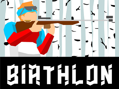 biatlon logo concept