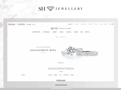 High End Custom Jewelry ecommerce jewelry