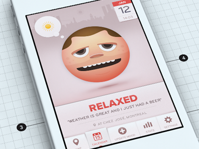 Moodswings | Calendar View calendar emoticons iphone