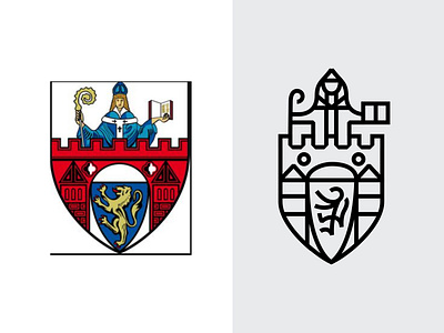 Universitätstadtwappen branding branding and identity corporate design emblem logo