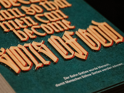 The Son Of God design graphic design lettering
