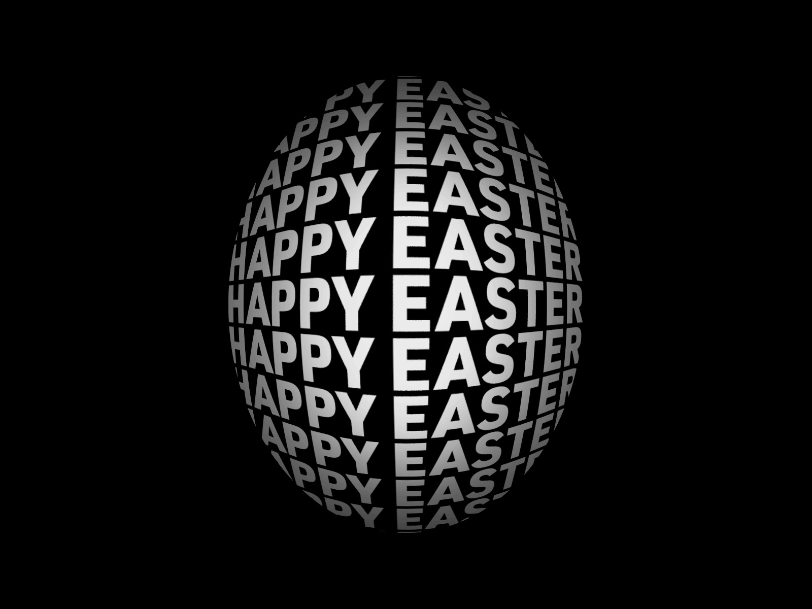 Happy Easter brand branding design easter font graphic happy easter idea idenity kinetic kinetic type kinetic typography letter lettering minimal simple typography
