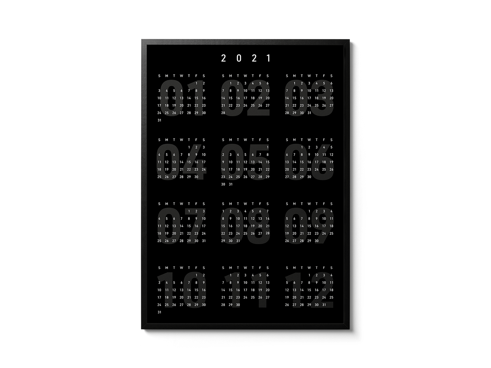 2021 CALENDAR 2021 calendar calendar 2021 design graphicdesign lettering minimal poster poster art poster design simple typography