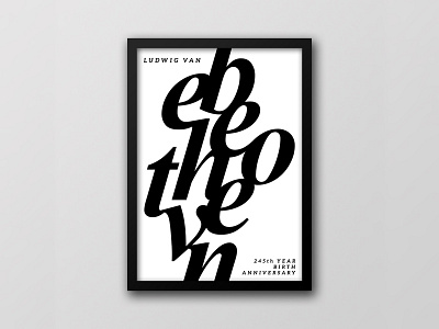 Beethoven beethoven classic design flyer graphic minimal music poster print simple