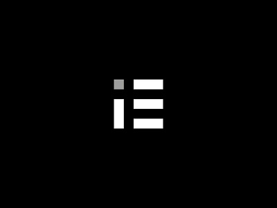 IE design e graphic i idea letter lettering logo minimal simple typography