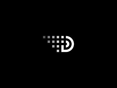 DP d design graphic idea letter lettering logo minimal p simple typography