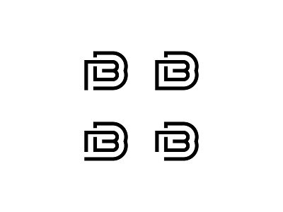 Double B b design graphic idea letter lettering logo minimal simple typography