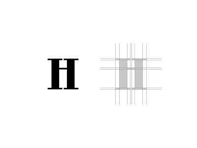 Hi design graphic h i idea letter lettering logo minimal simple typography