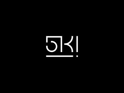 5K 5k design graphic idea letter lettering logo minimal simple typography