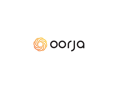 Oorja design energy graphic idea letter lettering logo minimal o simple typography