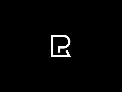 RP design graphic idea letter lettering logo minimal p r simple typography