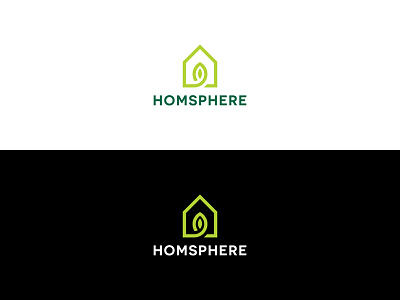 Homsphere building design graphic house idea letter lettering logo minimal realestate simple typography