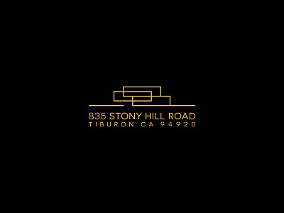 835 Stony Hill Road construction design graphic home house idea logo minimal realestate simple typography