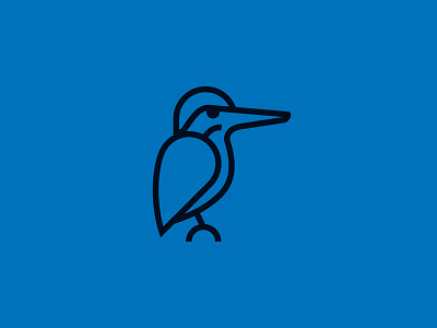 Kingfisher bird challenge design graphic idea kingfisher lettering logo minimal simple