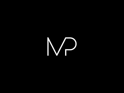 MP design graphic idea letter lettering logo m minimal p simple typography