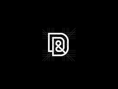 D&R brand branding design graphic idea identity logo minimal monogram simple typography