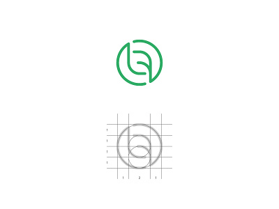 LF leaf brand branding circle graphic design idea leaf logo minimal monogram simple typography