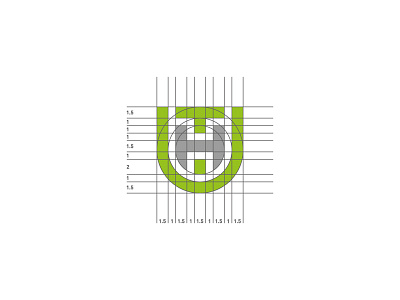 UTH brand branding company construction graphic design idea logo minimal monogram simple typography