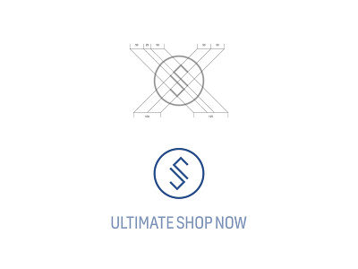 Ultimate Shop Now brand branding graphic design idea identity letter lettering logo minimal simple symbol type