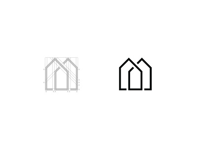Aegle Properties brand branding company design graphic house icon identity logo minimal realestate simple symbol