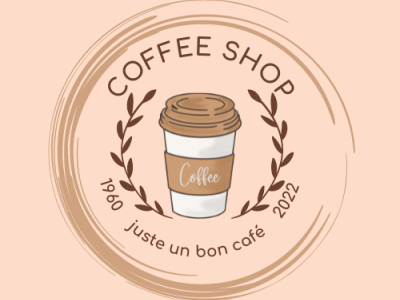 coffee shop branding design logo typography