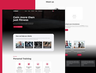 ZM Fitness Coach graphic design web wordpresswebsite
