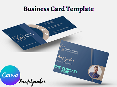 Business Card Template branding business card template graphic design