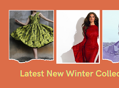 New Winter Collection Facebook cover 3d branding facebook cover graphic design