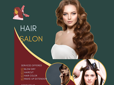 Beauty Salon Template animation branding graphic design vector