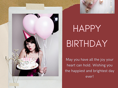 Birthday Wishes Template branding graphic design