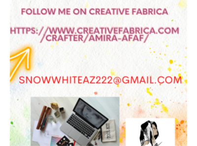 Follow Me On Creative Fabrica graphic design