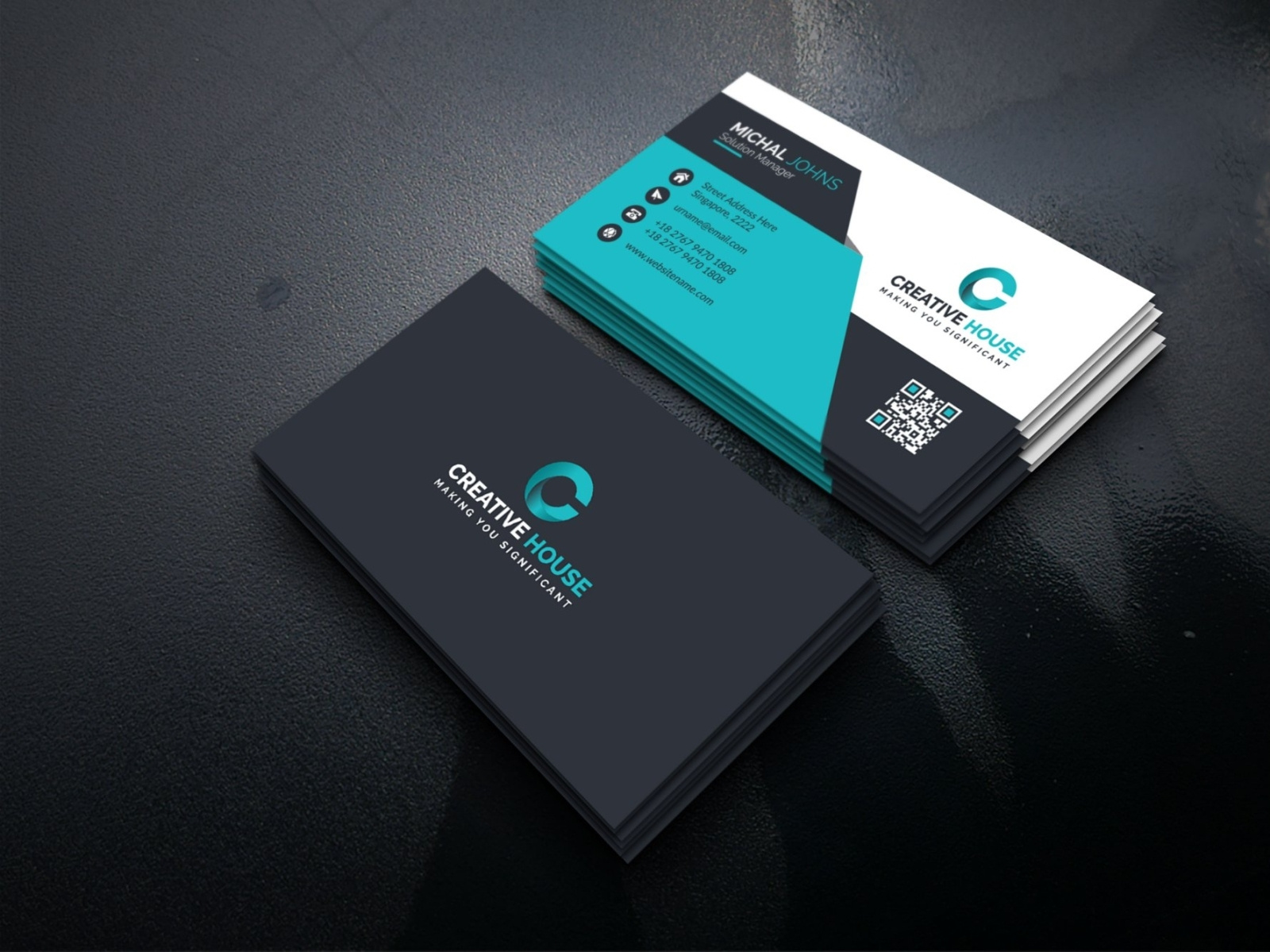 Business Card by Graphics_Famous on Dribbble